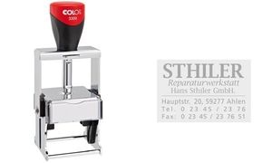 COLOP Textstempel Expert 3300, 7-zeilig, Gutschein