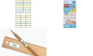 APLI kids Stift-Etiketten, selbstklebend, farbig sortiert
