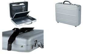 ALUMAXX Laptop-Attaché-Koffer "MERCATO", Aluminium, silber