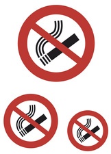 HERMA Hinweisetiketten "Nicht rauchen", Folie, wetterfest