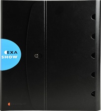 EXACOMPTA Tisch-Flipchart EXASHOW, A4 quer, PP, schwarz