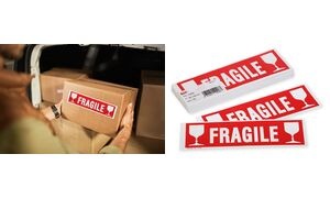 APLI Hinweisetikett "FRAGILE", 60 x 190 mm, nicht ablösbar