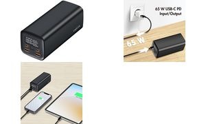 LogiLink Powerbank mit Display, 20.000 mAh, schwarz
