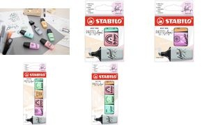 STABILO Textmarker BOSS MINI Pastellove 2.0, 3er Karton-Etui