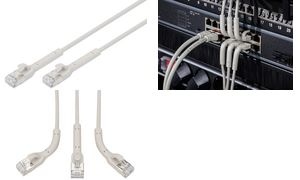 DIGITUS abwinkelbares Slim Patchkabel, Kat. 6A, F/FTP, 2,0 m