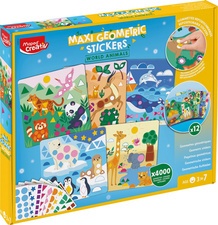 Maped Creativ Geometrie-Sticker-Set TIERE DER WELT, Maxi