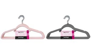 Peggy Perfect Kleiderbügel "Samtbügel" mit Steg, 18er Pack
