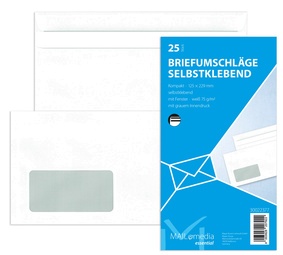 MAILmedia Briefumschlag Offset weiß, Kompakt, mit Fenster