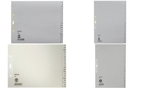 LEITZ Tauenpapier-Register, A-Z, A4 Überbreite, halbe Höhe