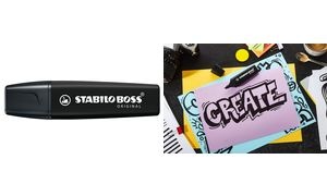 STABILO Textmarker BOSS ORIGINAL Marker, schwarz