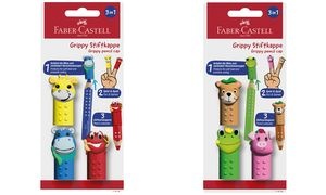 FABER-CASTELL Stiftkappen Grippy, 3er Set Hello