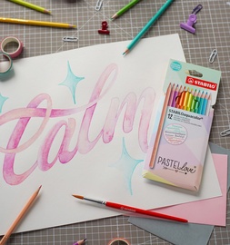 STABILO Aquarell-Buntstift aquacolor Pastellove, 12er Etui