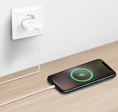 LogiLink USB-Steckdosenadapter, 1x USB-C (PD), 20 Watt, weiß