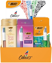 BIC Druckkugelschreiber 4 Colours, 21er Display