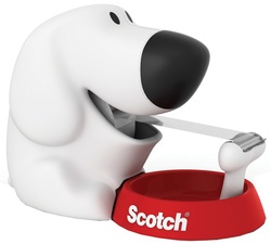 3M Scotch Tischabroller "Dog", in Hundeform, bestückt