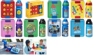 LEGO Trinkflasche + Brotdose LUNCH SET BRICK PATTERN