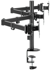 LogiLink Dreifach-Monitorarm, Armlänge: 658 mm, schwarz