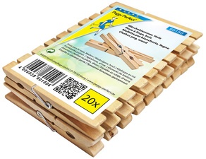 Peggy Perfect Wäscheklammern, aus Holz, Länge: 100 mm