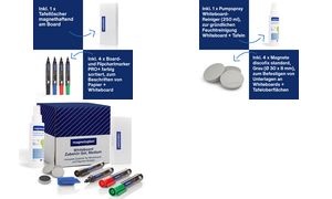 magnetoplan Weißwandtafel-Zubehör-Set "Medium"