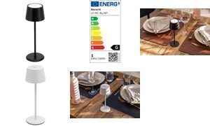 Securit Akku LED-Tischleuchte MONTE CARLO, weiß