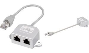 LogiLink RJ45 T-Adapter, 1:1 parallel geschaltet