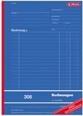 herlitz Formularbuch "Rechnung 305", DIN A5, 2 x 40 Blatt