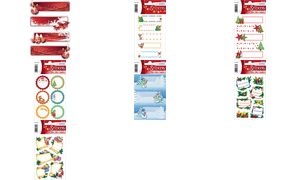 HERMA Weihnachts-Sticker DECOR "Weihnachtsgrüße", beglimmert