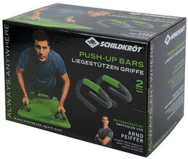 SCHILDKRÖT Liegestützengriffe Push Up Bars, schwarz/grün