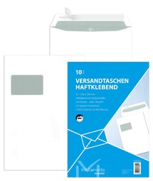 MAILmedia Versandtasche Offset weiß, C4, mit Fenster