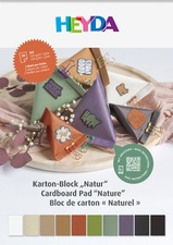 HEYDA Bastelkarton-Block "Natur", DIN A4, 20 Blatt