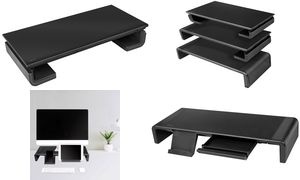 LogiLink Monitorständer, Breite einstellbar, schwarz