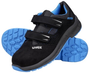 uvex 2 trend Sicherheits-Sandale S1P, schwarz/blau, Gr. 50