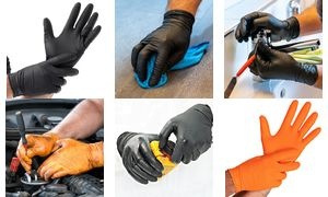 HYGOSTAR Nitril-Handschuh "POWER GRIP", S, schwarz