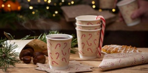 PAPSTAR Papp-Trinkbecher "Candy Canes", 0,2 l