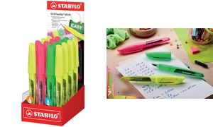 STABILO Füllhalter EASYbuddy NEON L/M, 16er Display