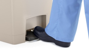 Rubbermaid Tret-Abfalleimer Slim Jim, 15 Liter, beige