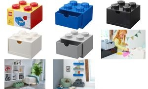 LEGO Schubladenbox DESK DRAWER 4, 1 Schub, schwarz