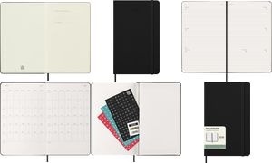 MOLESKINE Buchkalender 2026, Wochen, L/A5, Hardcover,schwarz