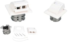 DIGITUS FTTH Glasfaser Unterputz-Wandanschlussdose, weiß