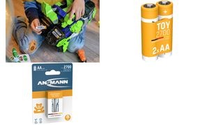 ANSMANN Toy NiMH Akku, Mignon AA, 2.700 mAh, 2er Blister