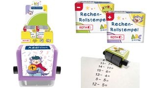 ROTH Rechen-Rollstempel "ABC Freunde", 10er Display