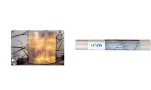HEYDA 3D-Effektfolie "Sterne", 300 mm x 1 m, transparent