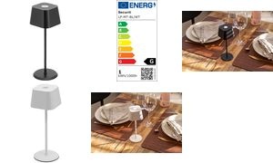 Securit Akku LED-Tischleuchte MALTA, weiß