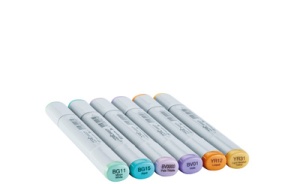 COPIC Marker sketch, 6er Set "Pale Pastels"