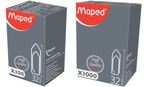 Maped Büroklammern, galvanisiert, 32 mm, Kleinpackung