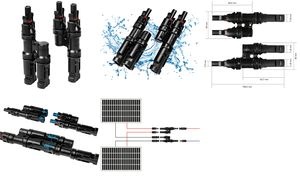 LogiLink Solar-Y-Steckverbindungs-Set, 2er-Set, PVC