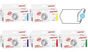 METO Etiketten für Preisauszeichner, 22 x 16 mm, weiß