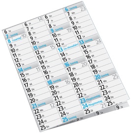 rido idé Plakatkalender, 1.020 x 680 mm, gefalzt, 2025