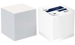 QUO VADIS Zettelbox, 100 x 100 x 95 mm, transparent / weiß