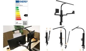 UNiLUX LED-Tischleuchte STRATA SCREEN + Monitorarm
